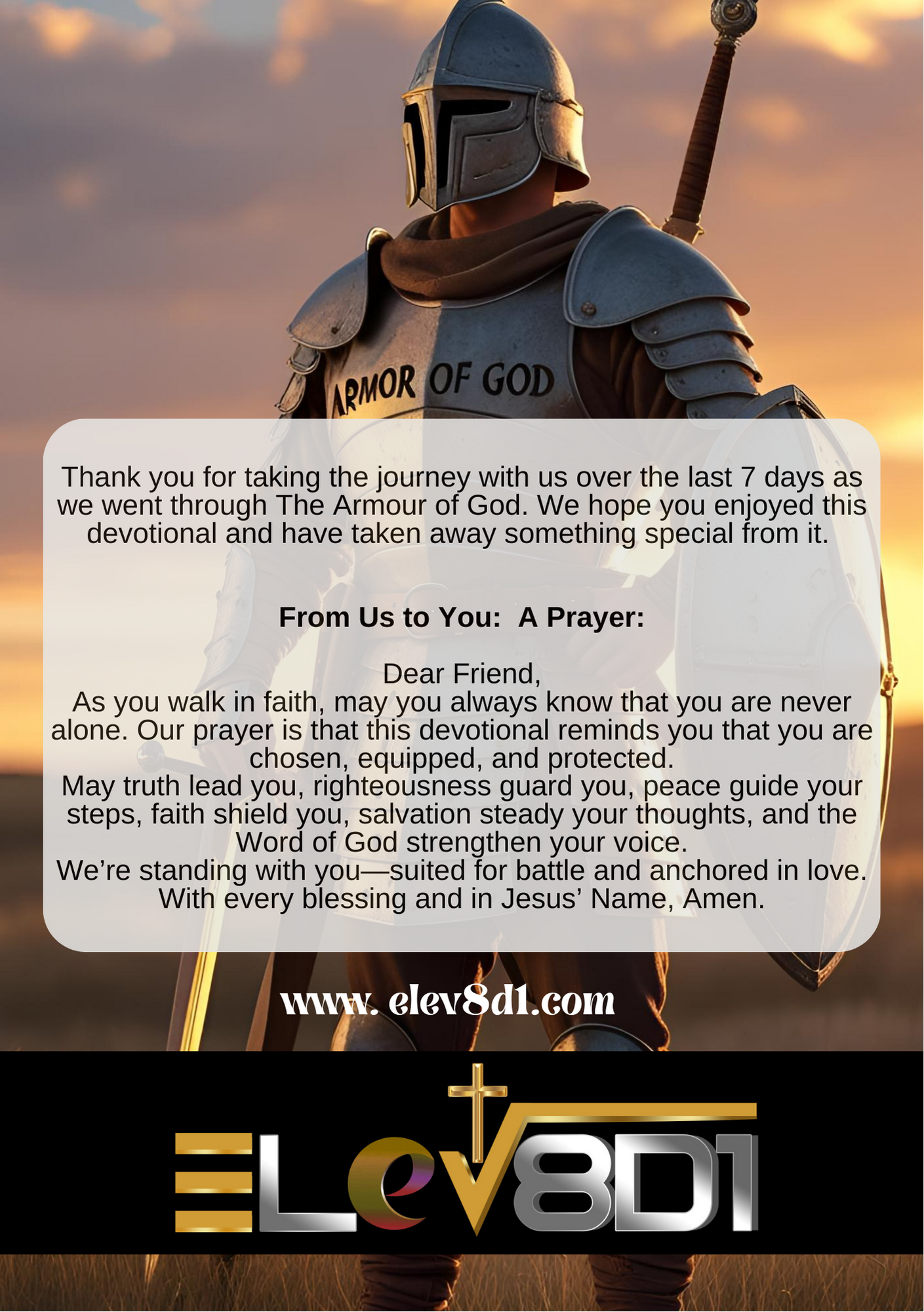 Put on the Full Armour of God