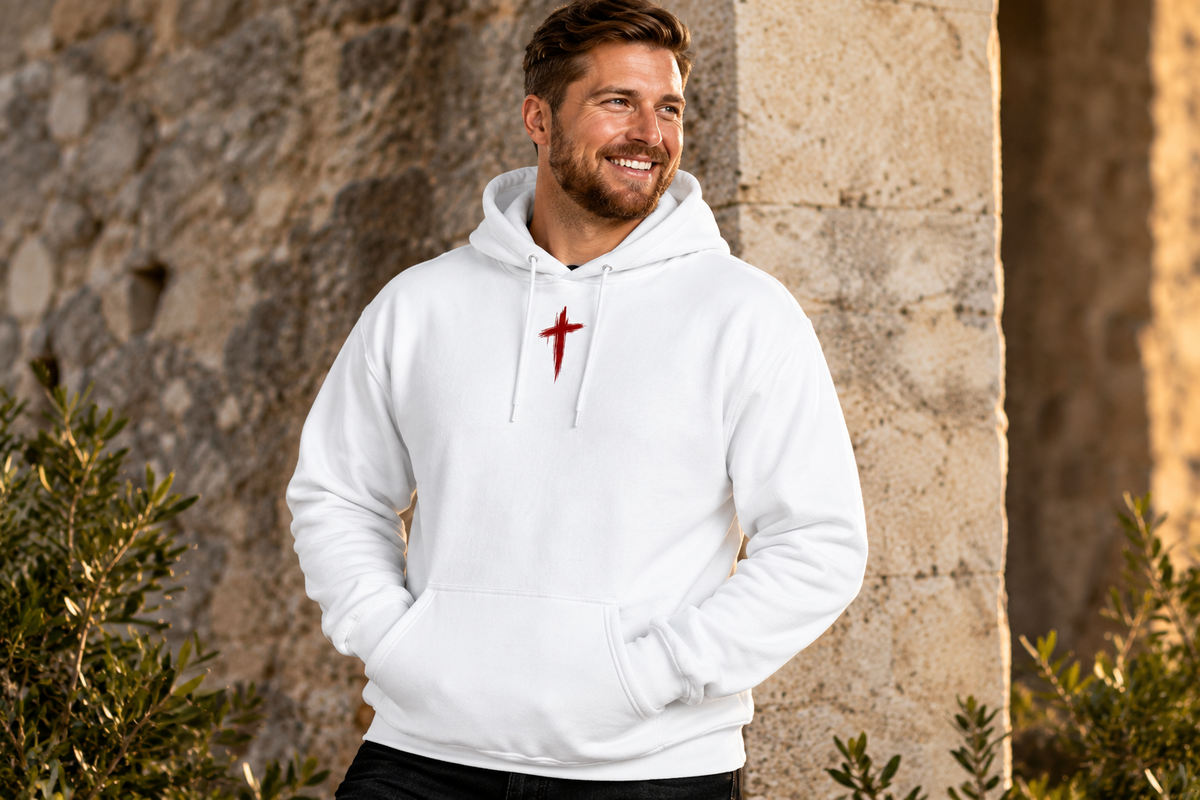 I AM WHO I AM — Crimson Classic Hoodie