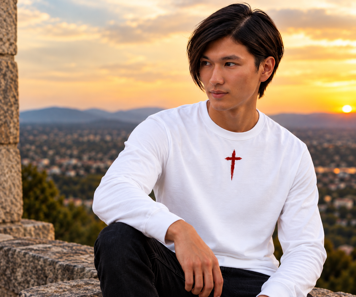 I AM WHO I AM - Crimson Classic Long Sleeve Tee