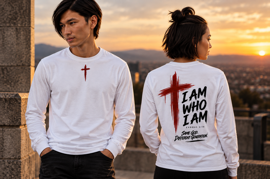 I AM WHO I AM - Crimson Classic Long Sleeve Tee