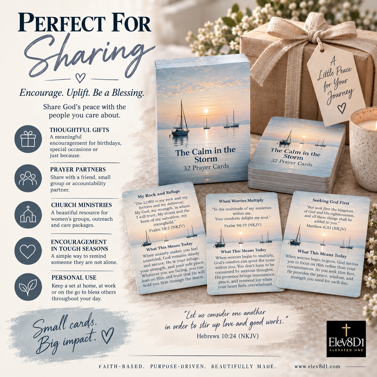 The Calm in the Storm Prayer Cards