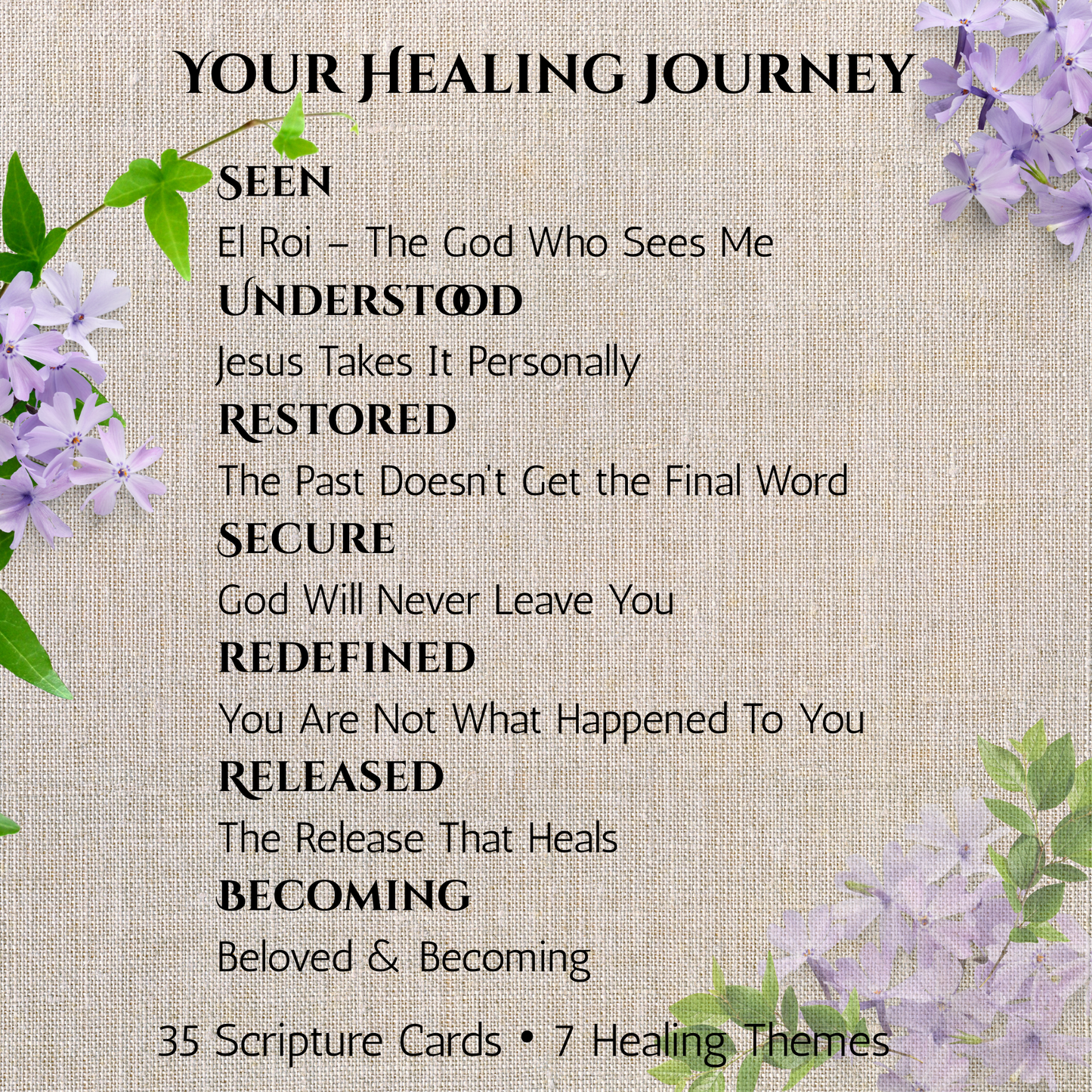 From Broken to Beloved: Healing Scripture Cards