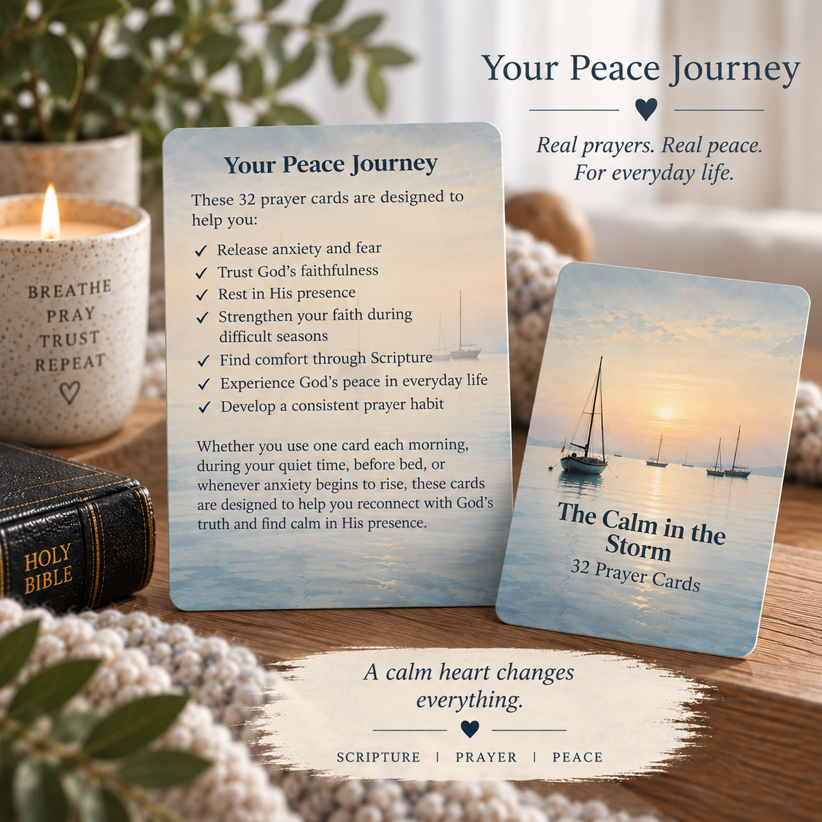 The Calm in the Storm Prayer Cards