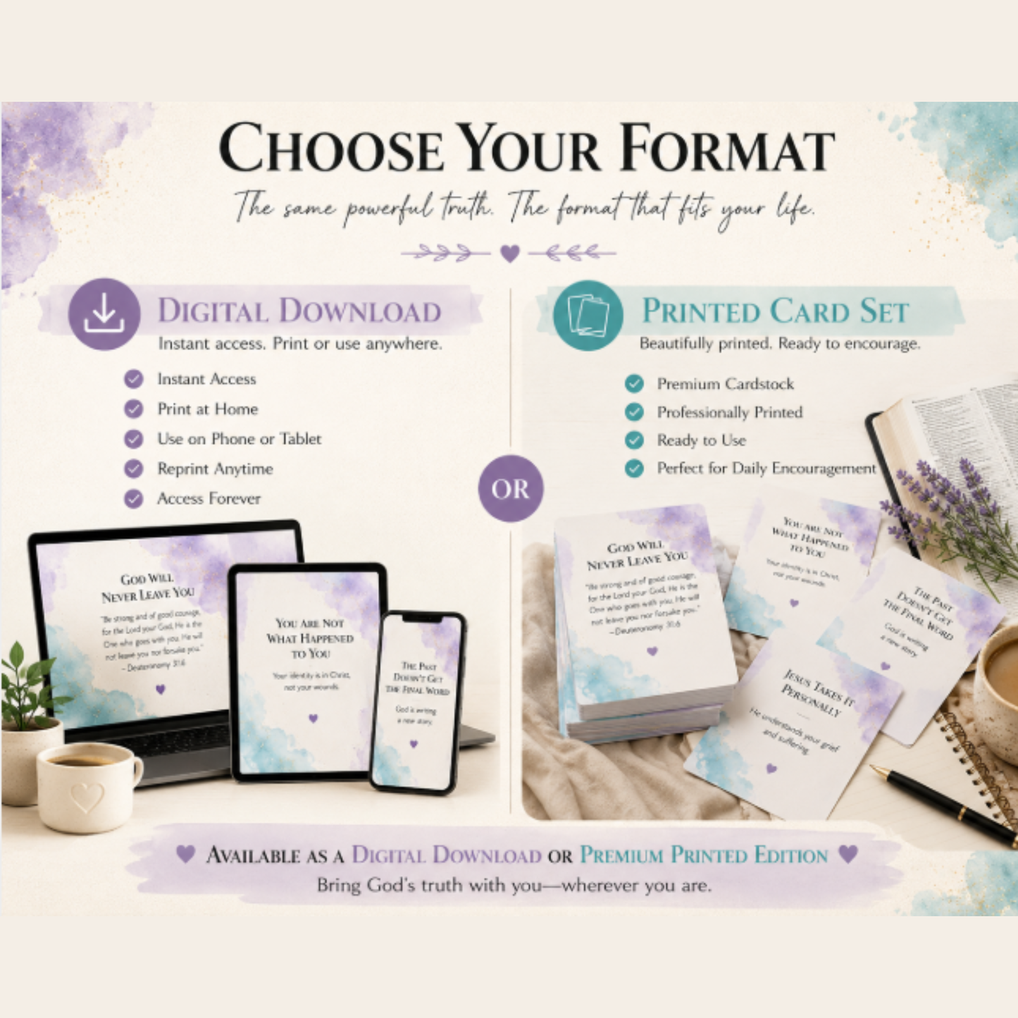 From Broken to Beloved: Healing Scripture Cards