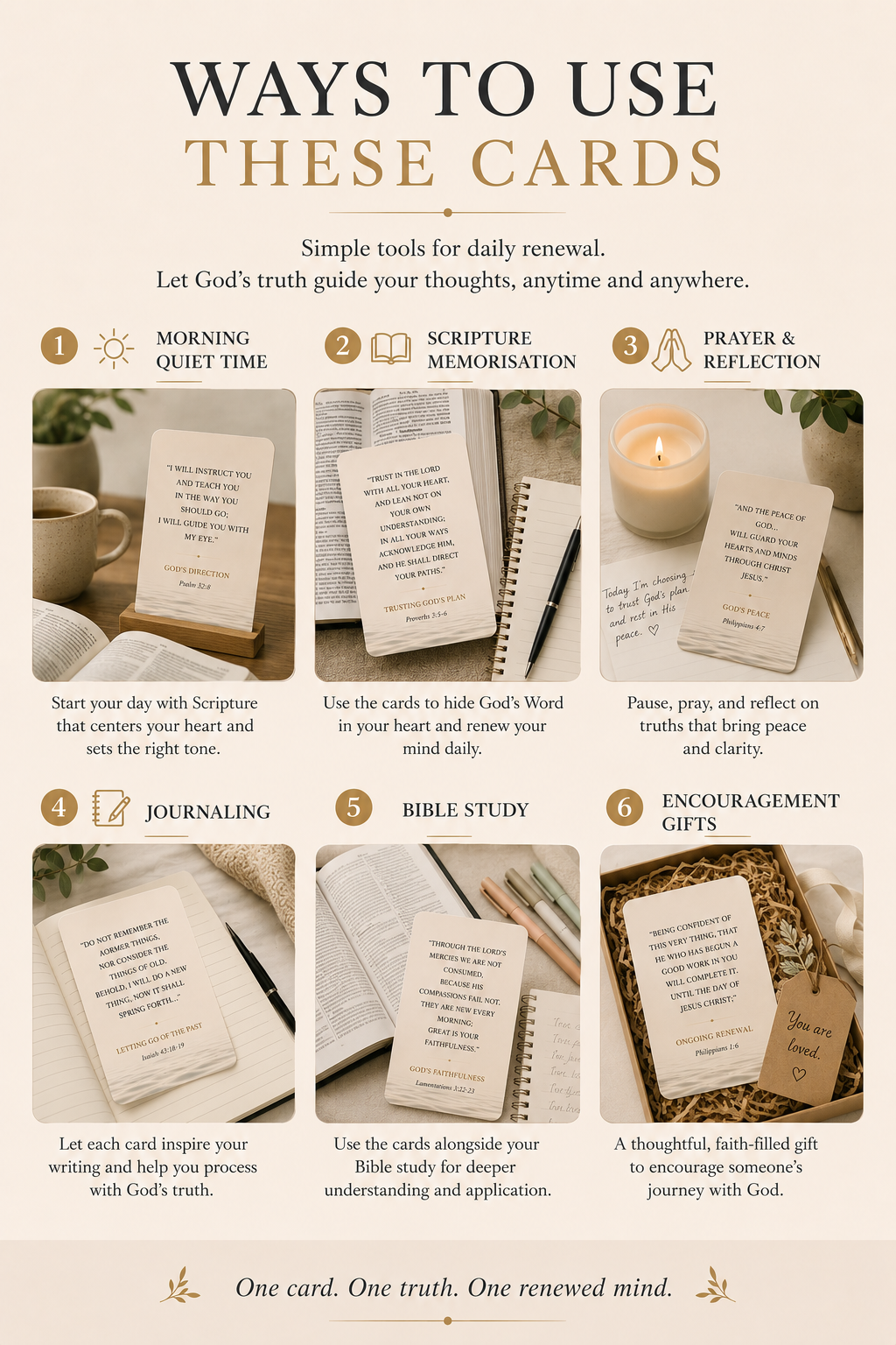 Renew Your Mind: Scripture & Encouragement Cards