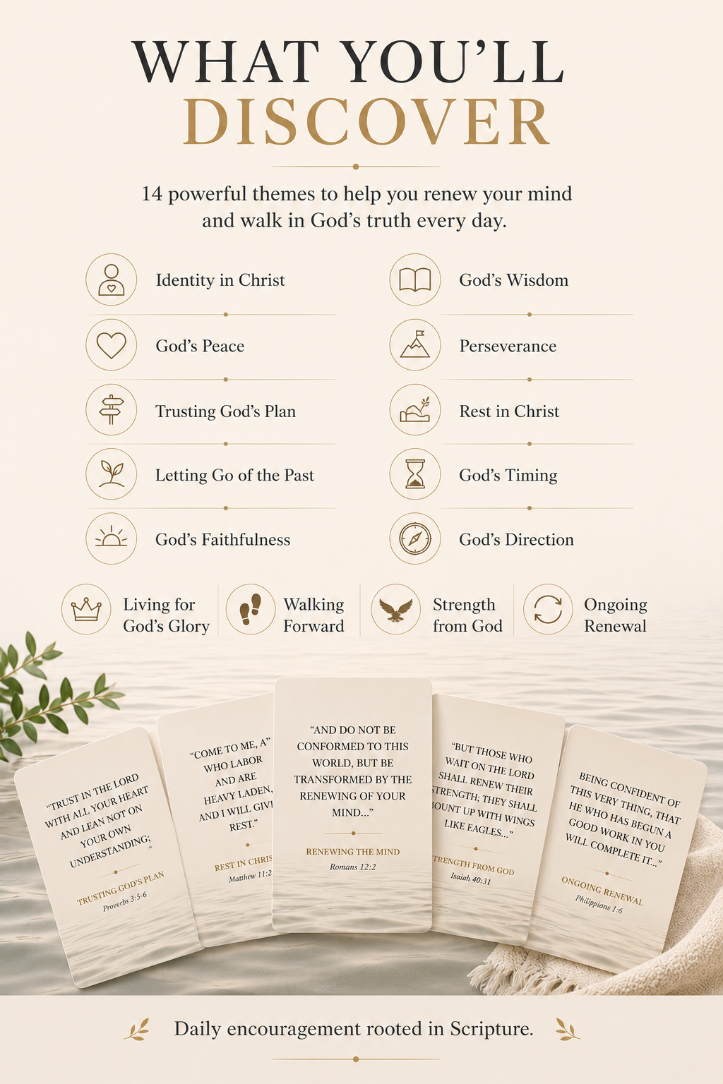 Renew Your Mind: Scripture & Encouragement Cards