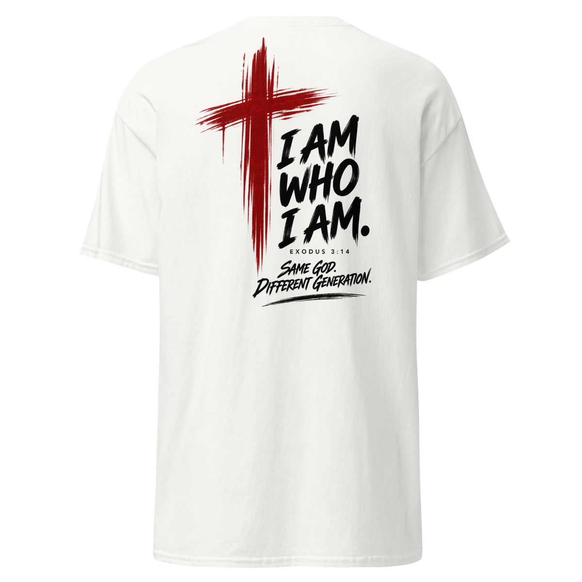I AM WHO I AM — Crimson Classic Tee