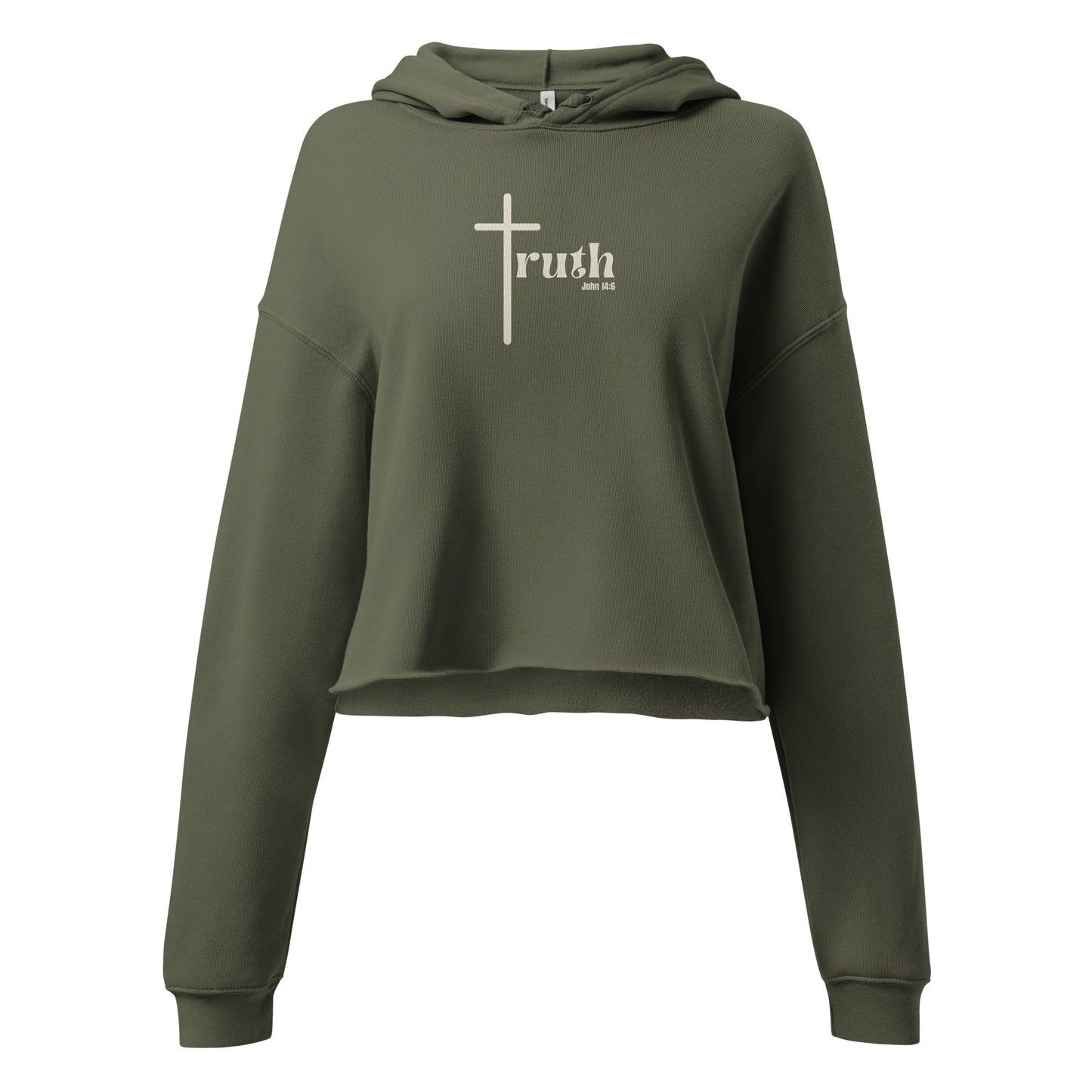 Pure Truth — Cropped Christian Streetwear Hoodie