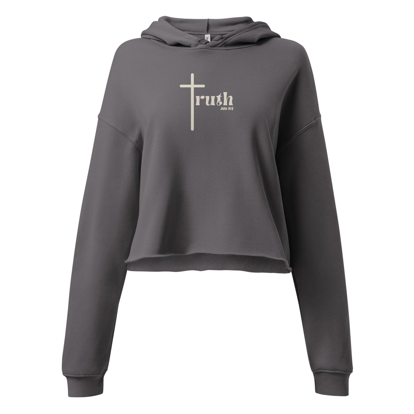 Pure Truth — Cropped Christian Streetwear Hoodie